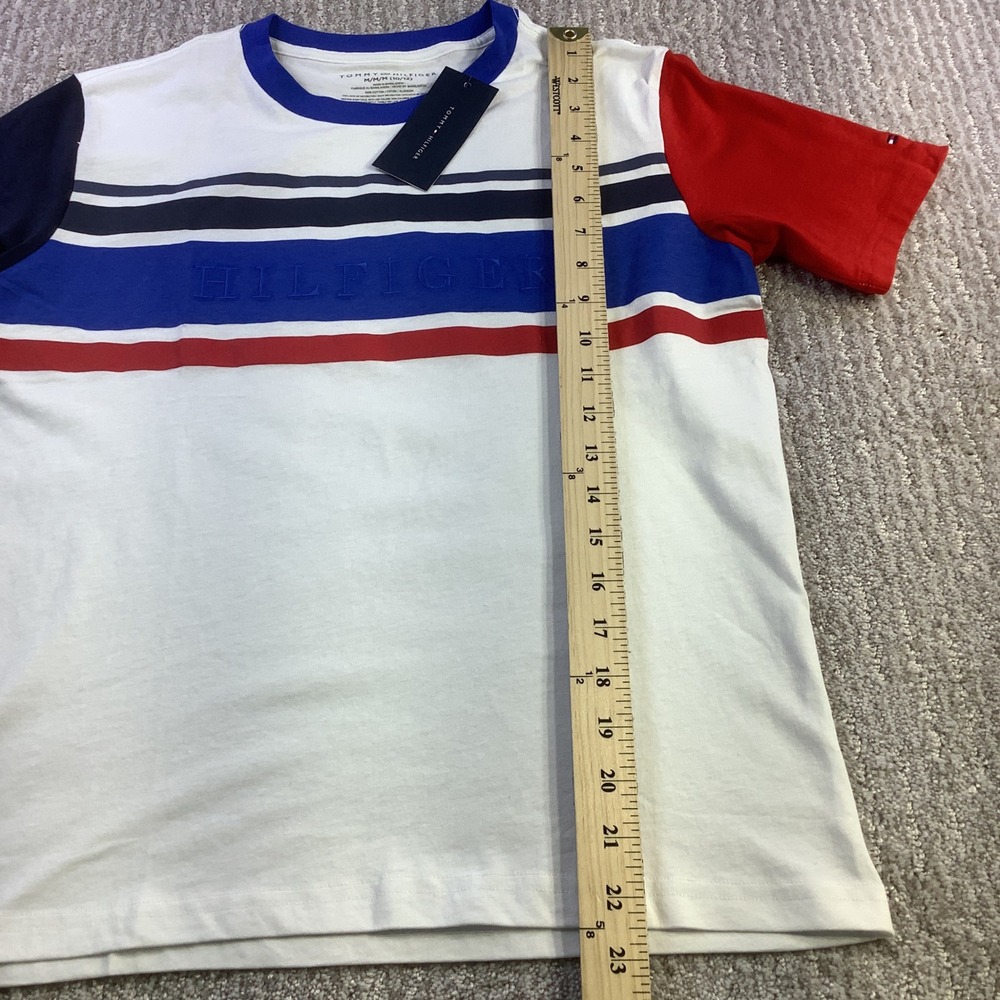 Tommy Hilfiger Boys T Shirt Size M 10/12 Colorblock Logo Graphic Tee‎ NWT - Picture 11 of 11